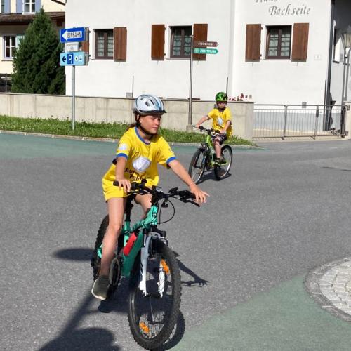 Bei der Radfahrprüfung