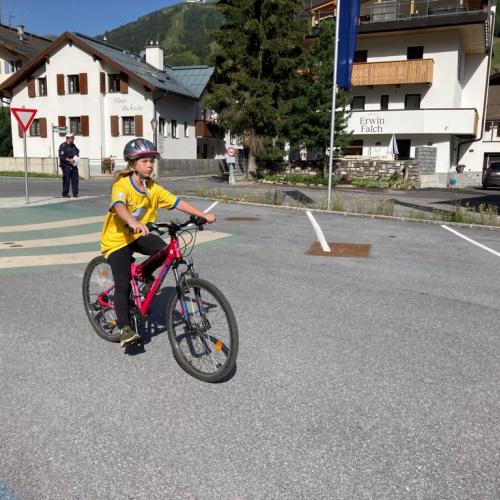 Bei der Radfahrprüfung