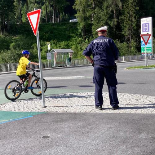 Bei der Radfahrprüfung