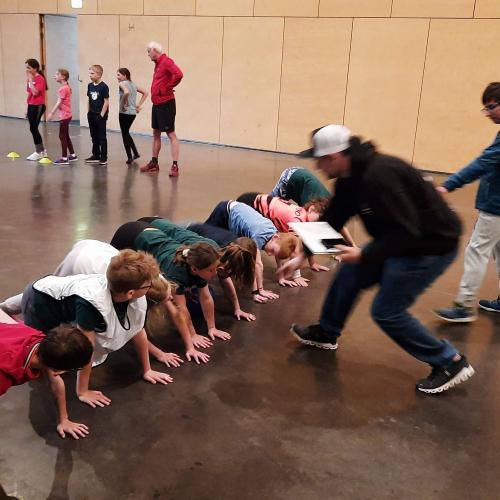 Kinder beim Beweg dich schlau Event