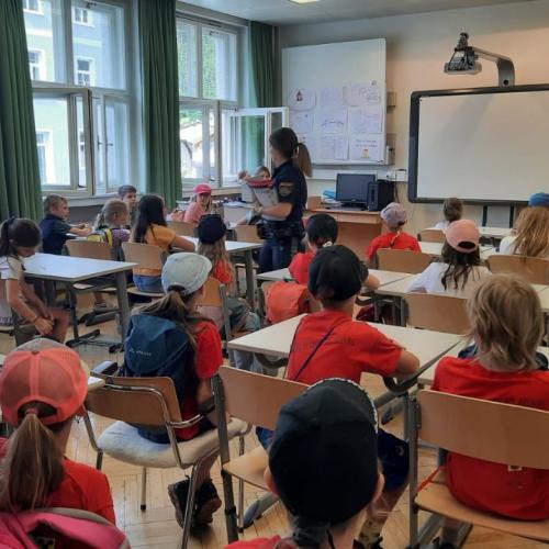 Kinderpolizeievent in Landeck