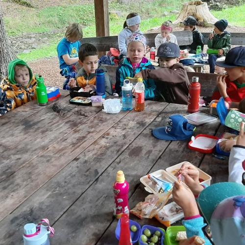 Kinder beim Wandertag Herbst 2025