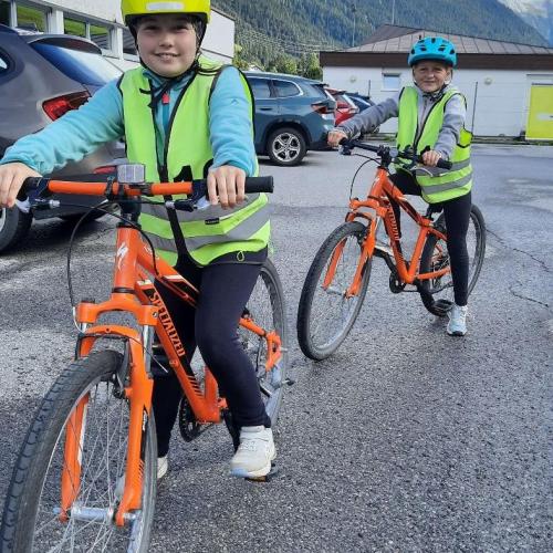 Erste Radfahrübung 