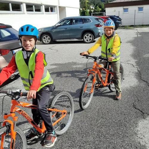 Erste Radfahrübung 