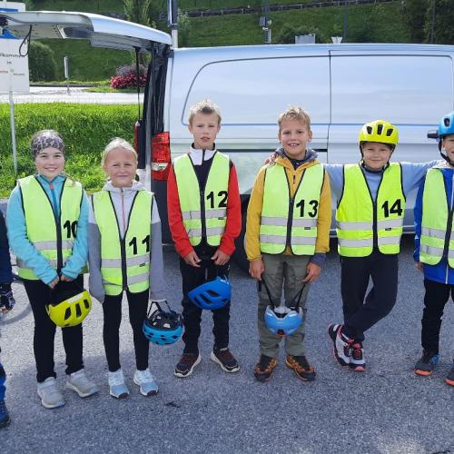 Erste Radfahrübung 