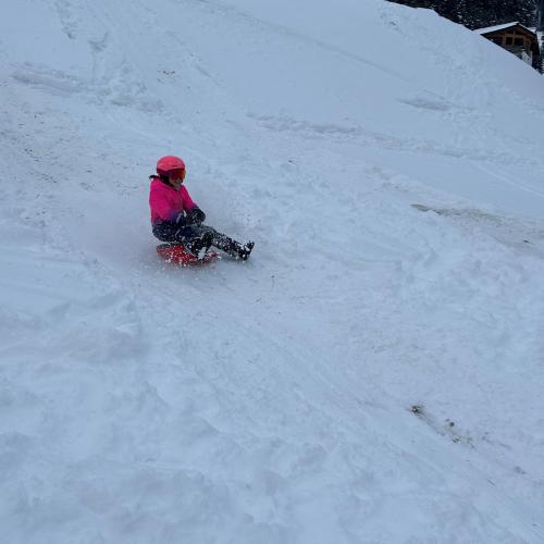 Spiel und Spaß im Schnee