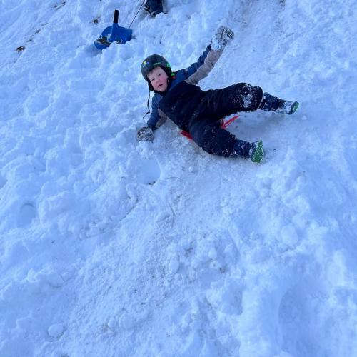 Spiel und Spaß im Schnee