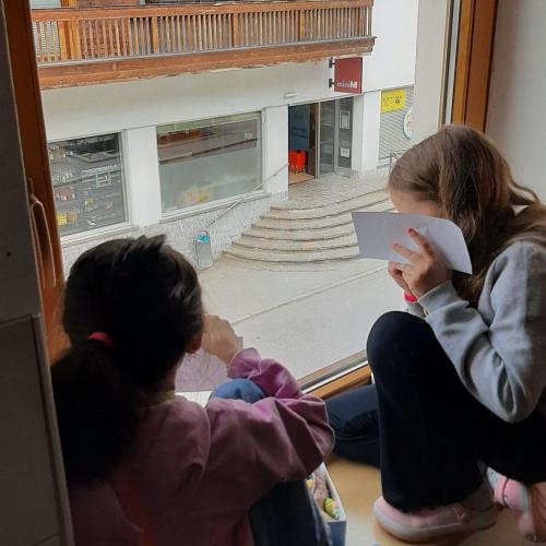 Zu Fuß einkaufen