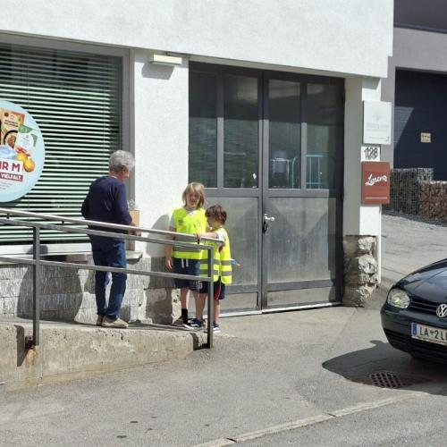 Zu Fuß einkaufen