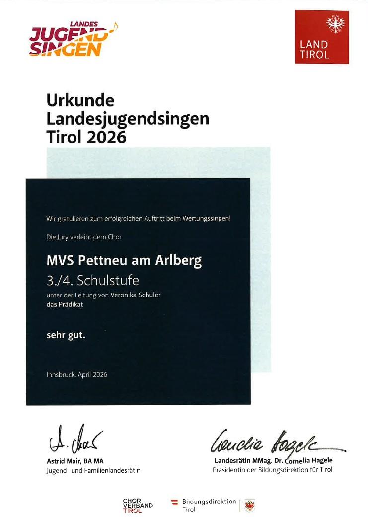 Urkunde LJS 2026